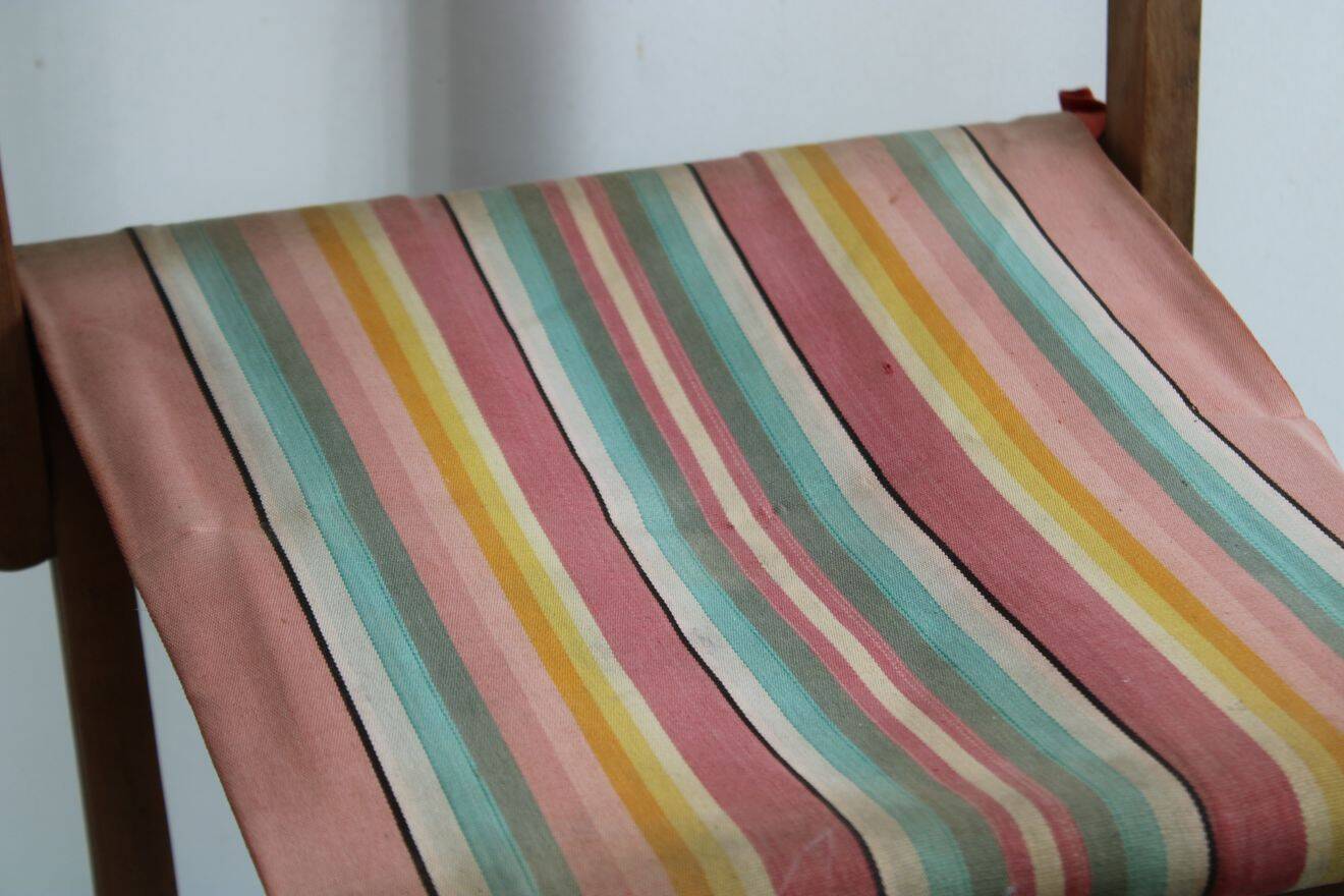 Old wooden folding chair