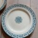 10 old flat plates Terre de fer