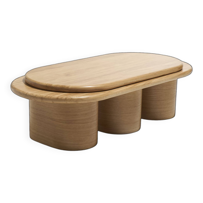 Table basse Element V en bois de chêne par Vincent Mazenauer