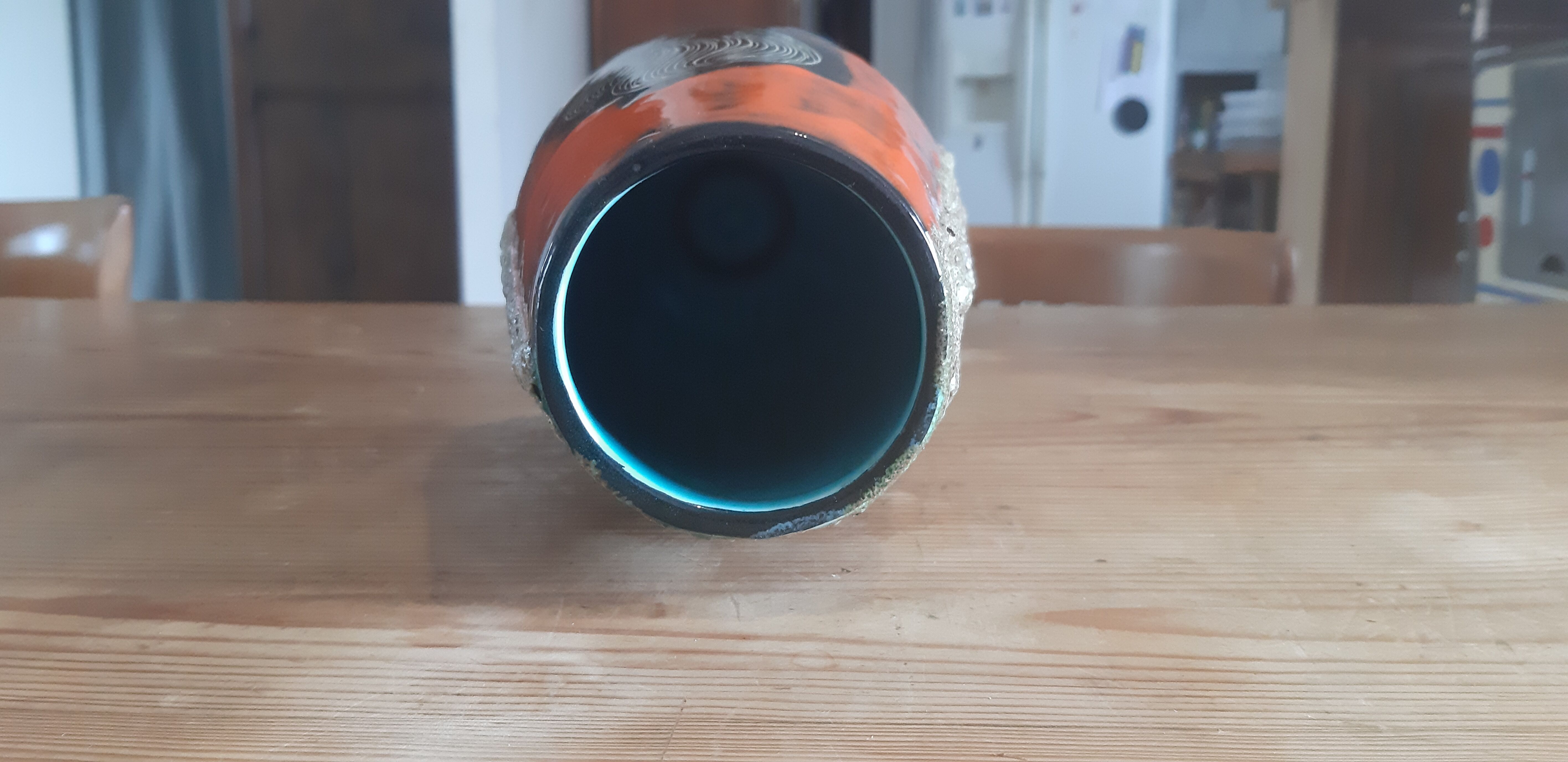 Vintage Vase in Glazed Ceramic
