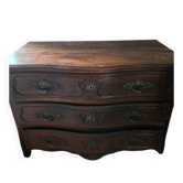 Antique Louis XV style commode – solid walnut