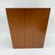 Trash basket with vintage veneered wooden papers ideal Scandinavian decoration