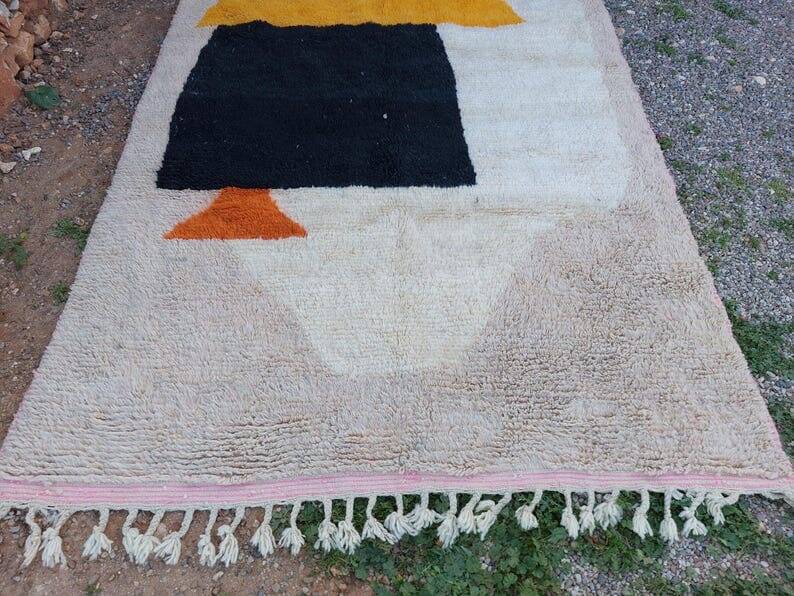Handmade pure wool rug colorful size 200 x 300 cm
