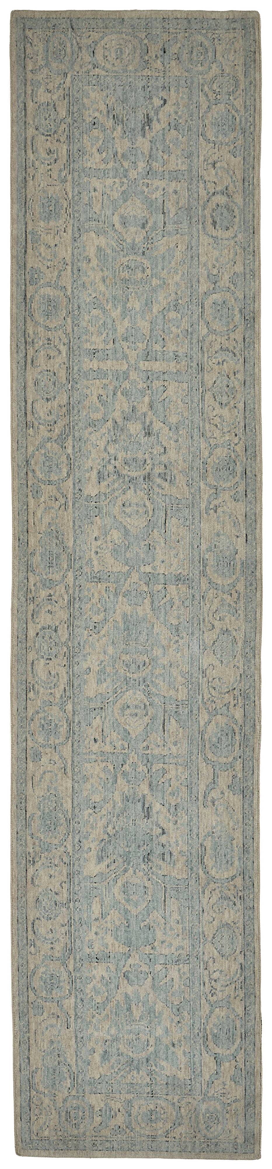 Turkish Handcrafted Loom Oushak Rug 74 cm x 352 cm