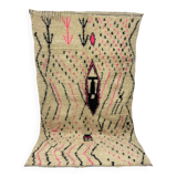 Handmade moroccan berber carpet 254 x 142 cm