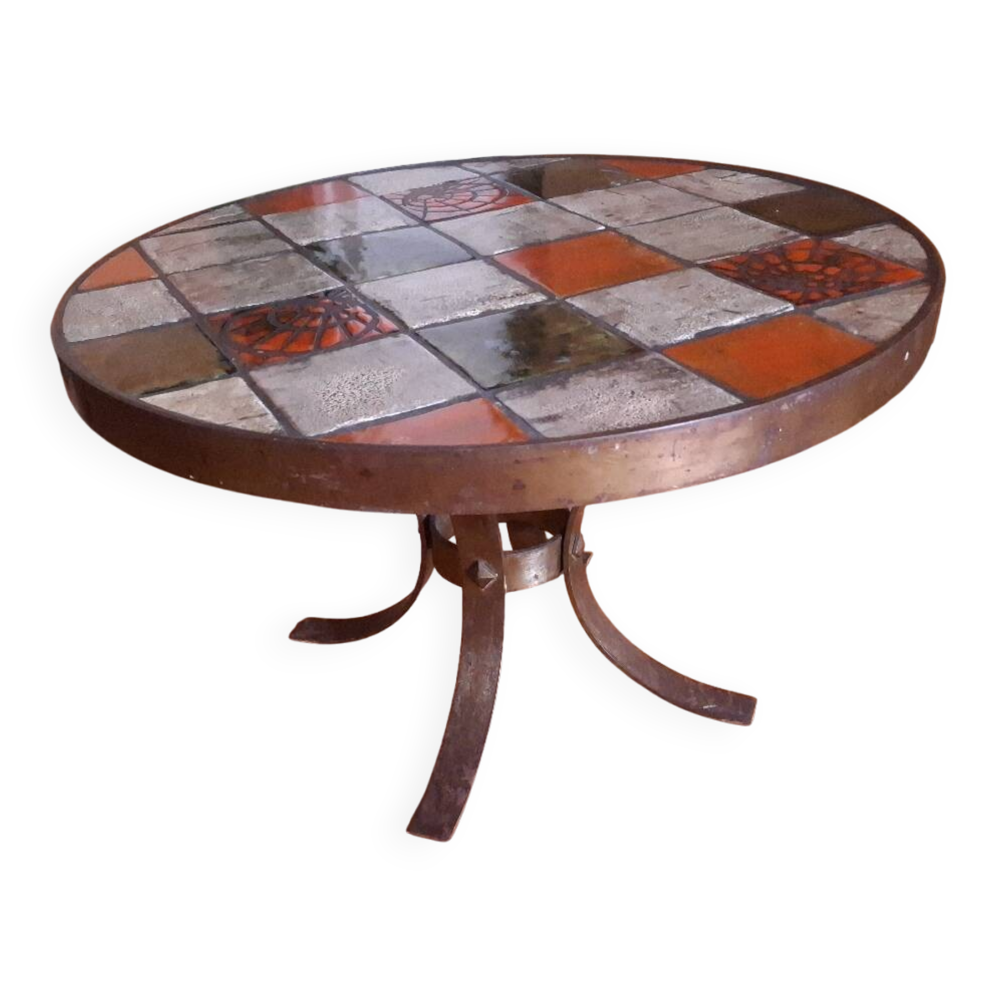 70s ceramic coffee table Vallauris