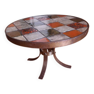 70s ceramic coffee table Vallauris