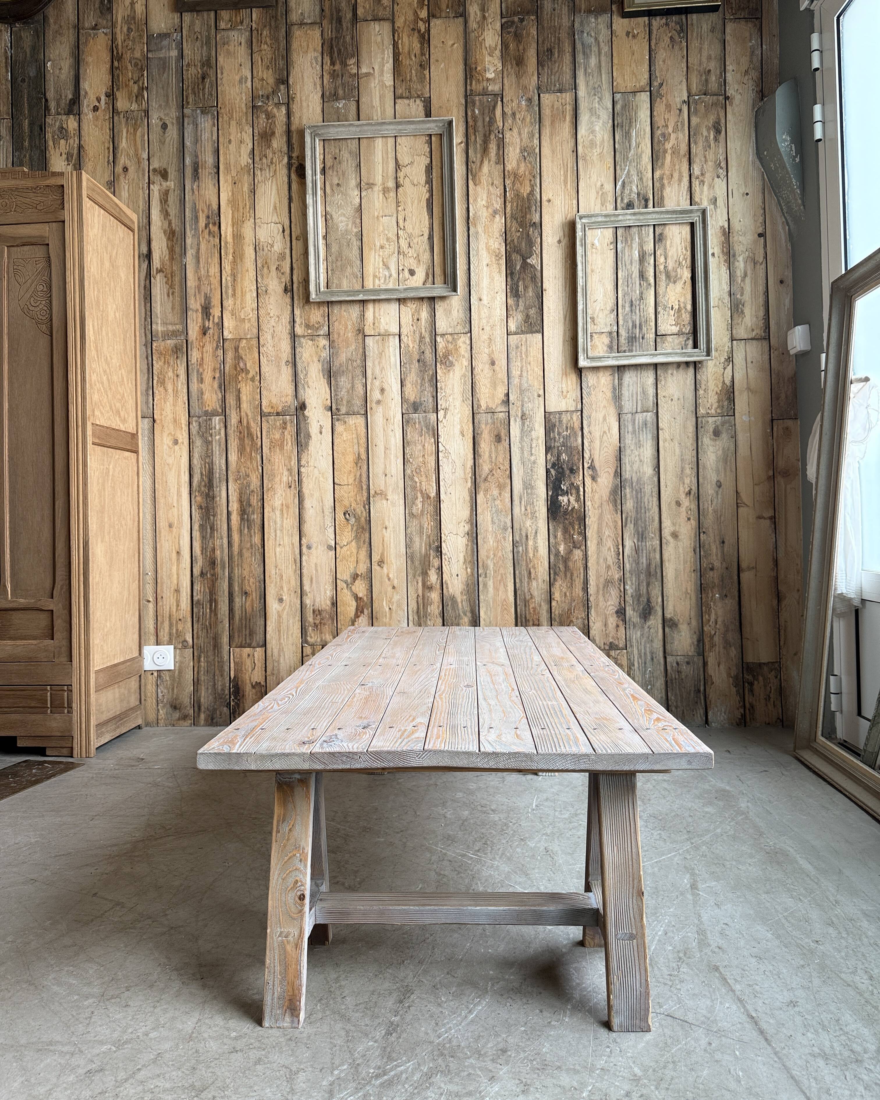 Trestle coffee table