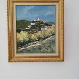 Oil on canvas painting by "Roger NEDELEC" (1927/2015) "from the top of the hill".