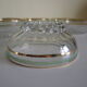 Lot of 8 old dessert cups with granite contour and gilded edges - vintage - 60s