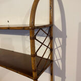 Vintage rattan shelf