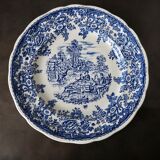 Set de 15 assiettes plates à motifs anglais Lunéville