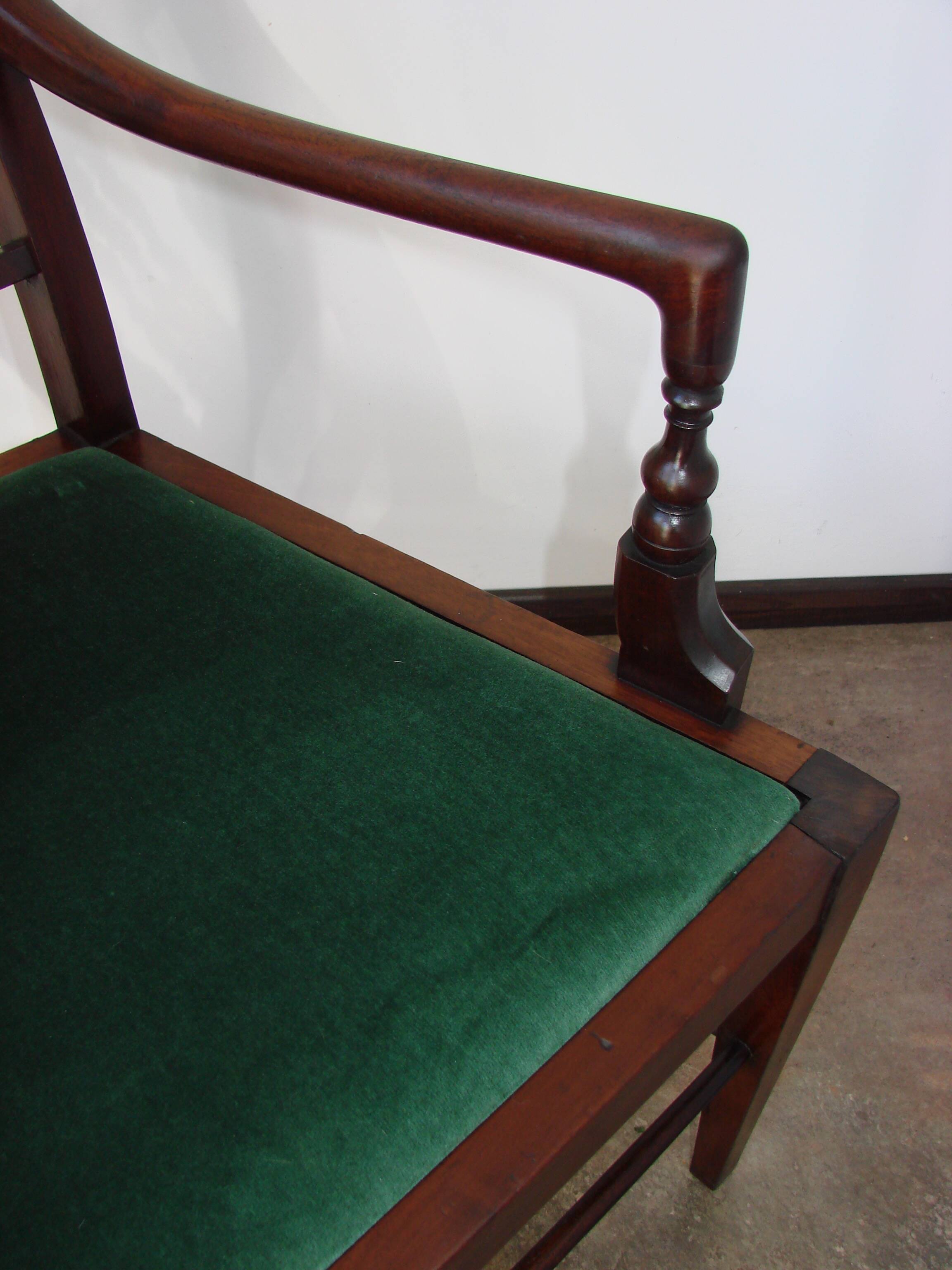 A mahogany armchair from the turn of the 19th and 20th centuries
