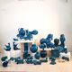 Vintage bull statue, design aldo londi for bitossi, rimini blue series.