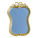 Large Louis XVI style beveled mirror in gilded painted wood - H: 78 cm - 1960