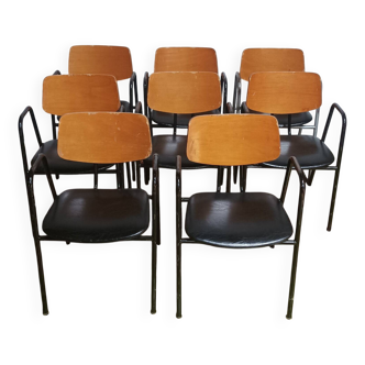 Suite de 8 chaises Stella vintage