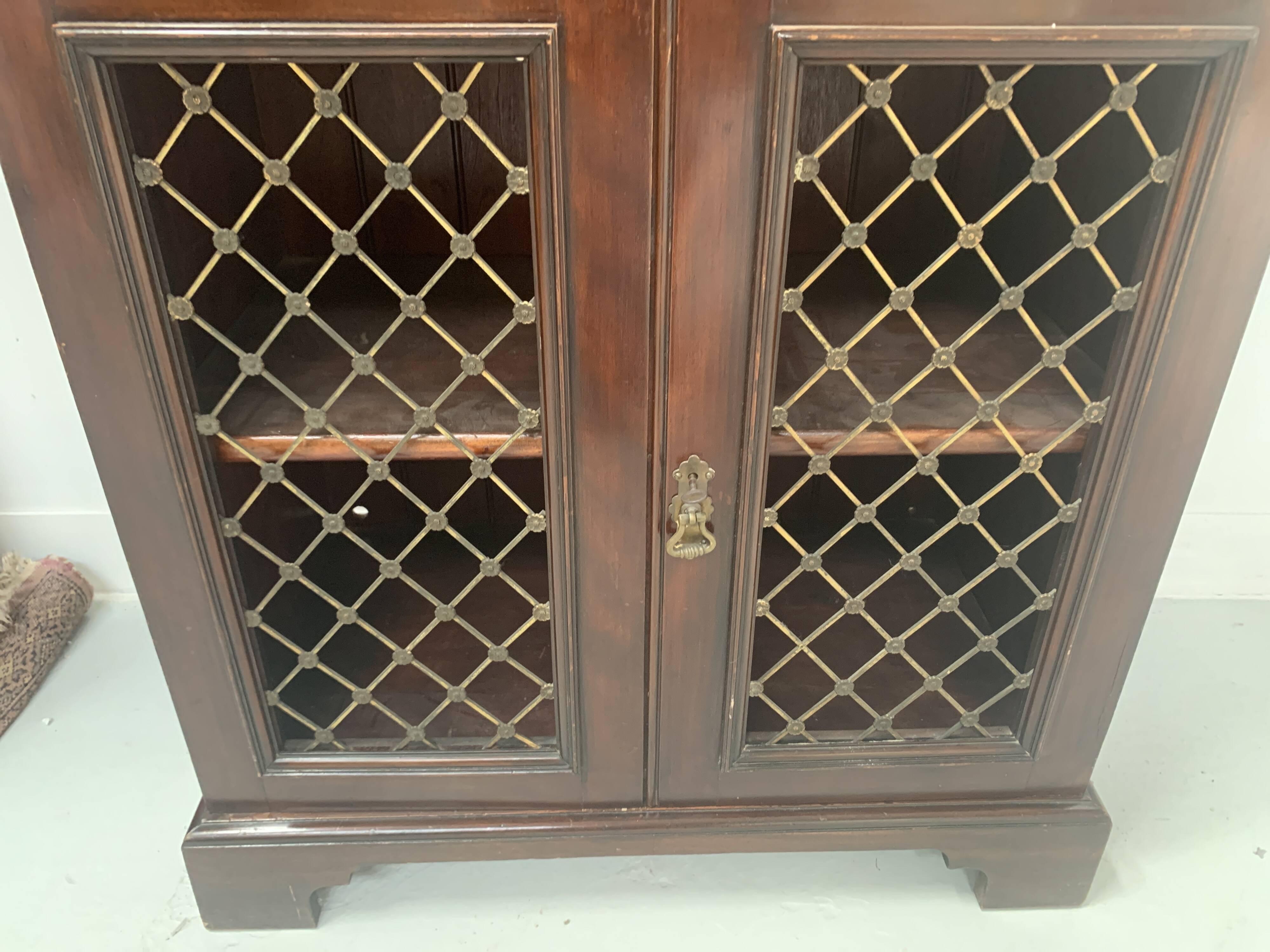 19th century Empire style mahogany serving trolley