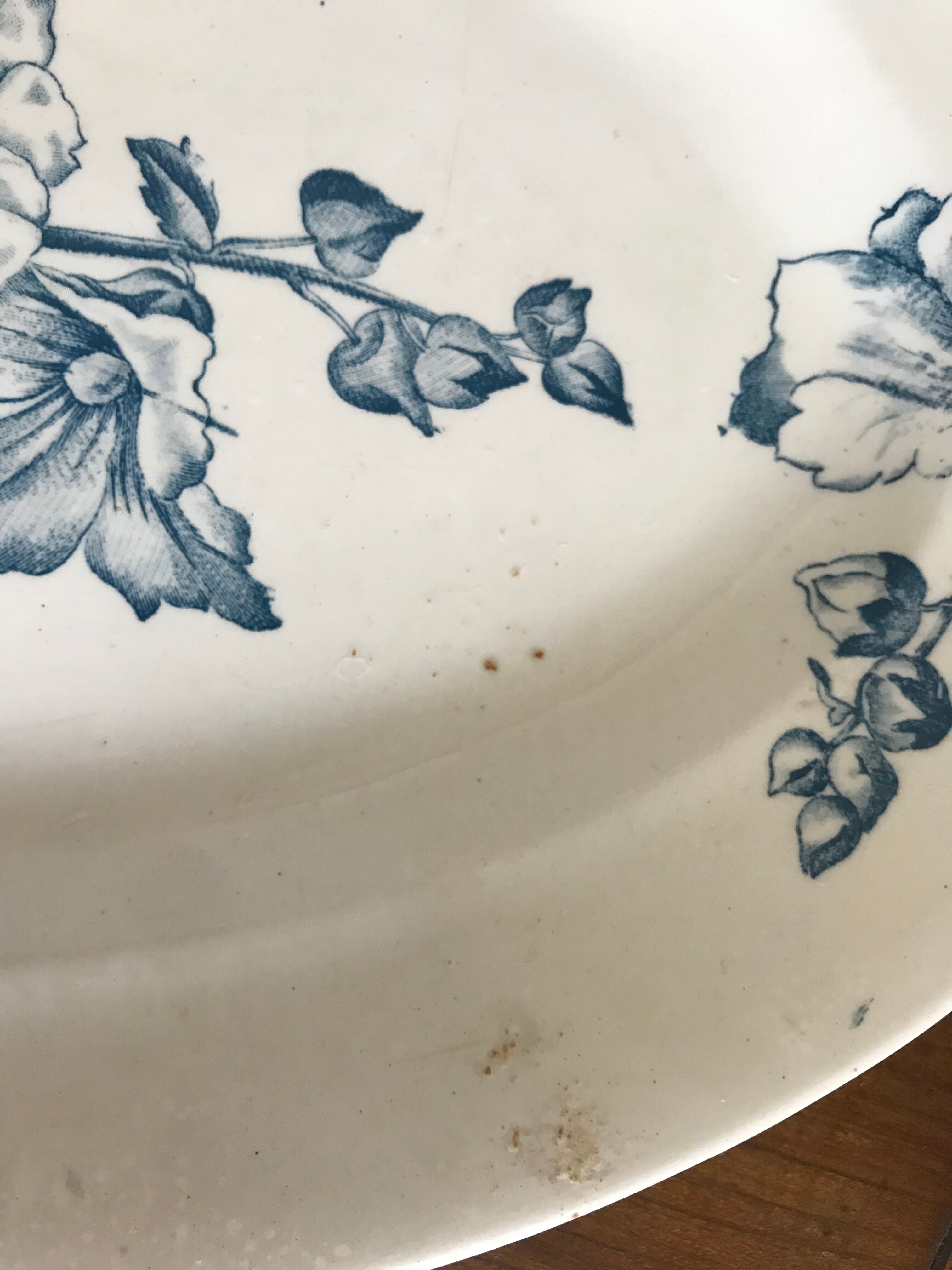 Iron earth oval dish