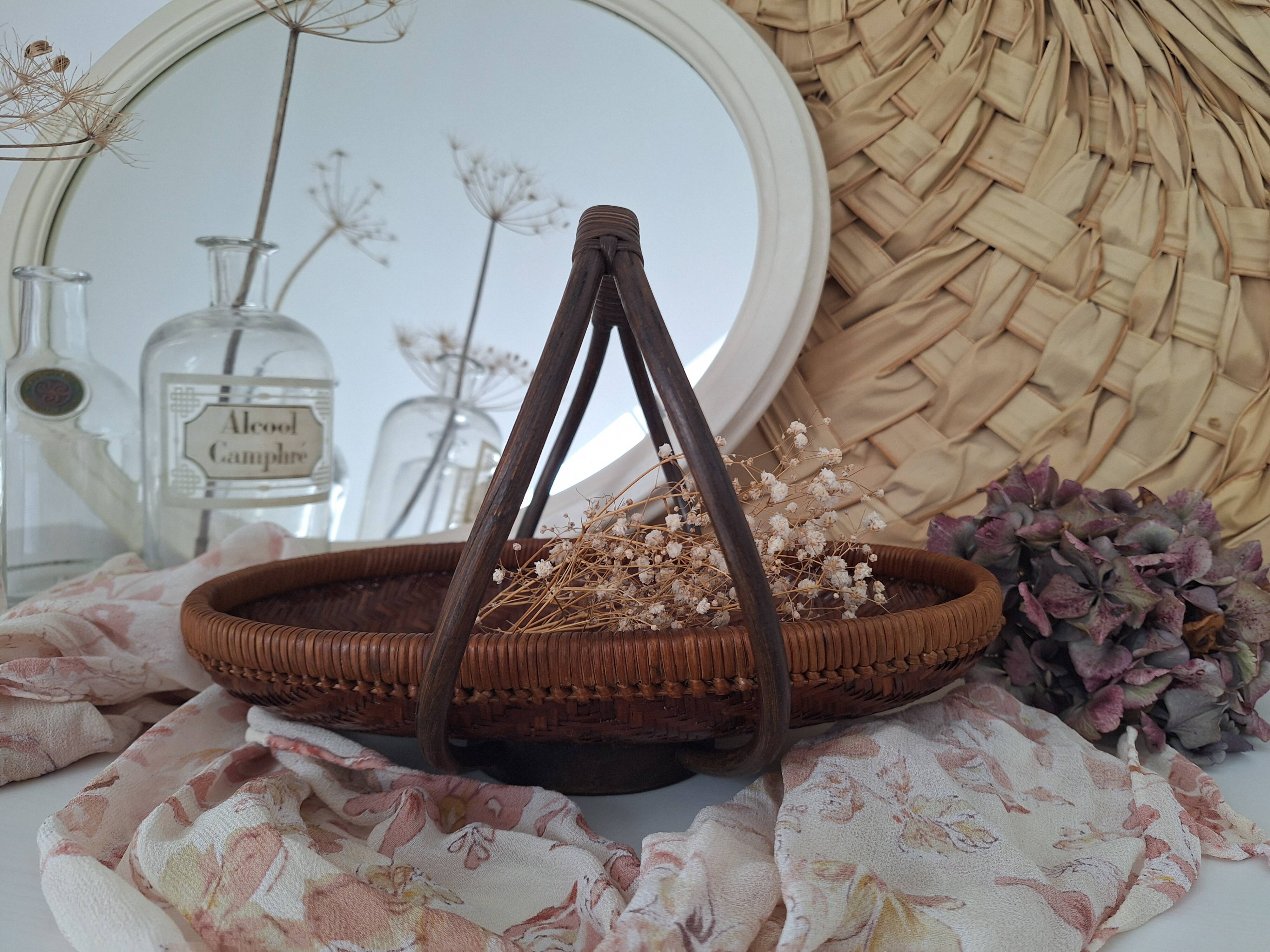 Vintage bamboo basket