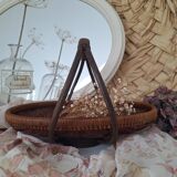 Vintage bamboo basket