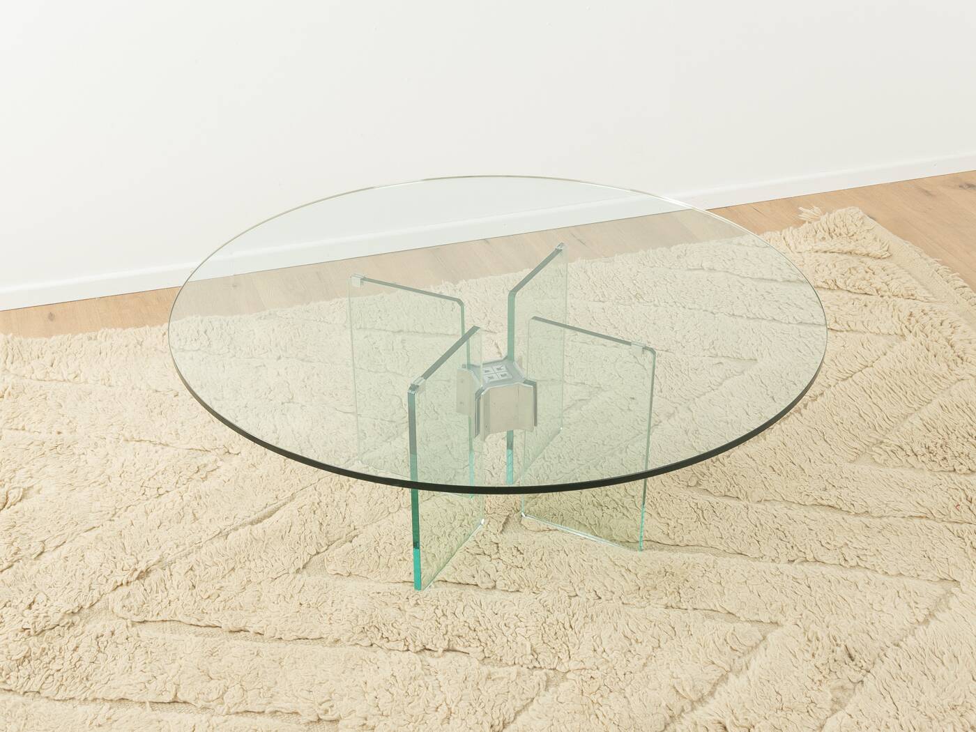 70s Glass Coffee Table by Peter Ghyczy