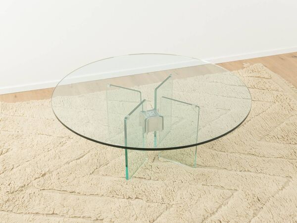 Table basse en verre des années 70 par Peter Ghyczy