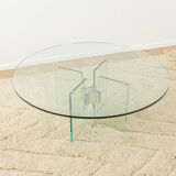 70s Glass Coffee Table by Peter Ghyczy