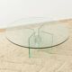 Table basse en verre des années 70 par Peter Ghyczy