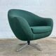 Fauteuil oeuf vintage vert