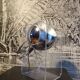 Eye-ball lamp style Gino Sarfatti