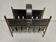 Vintage leather magazine rack, 50s