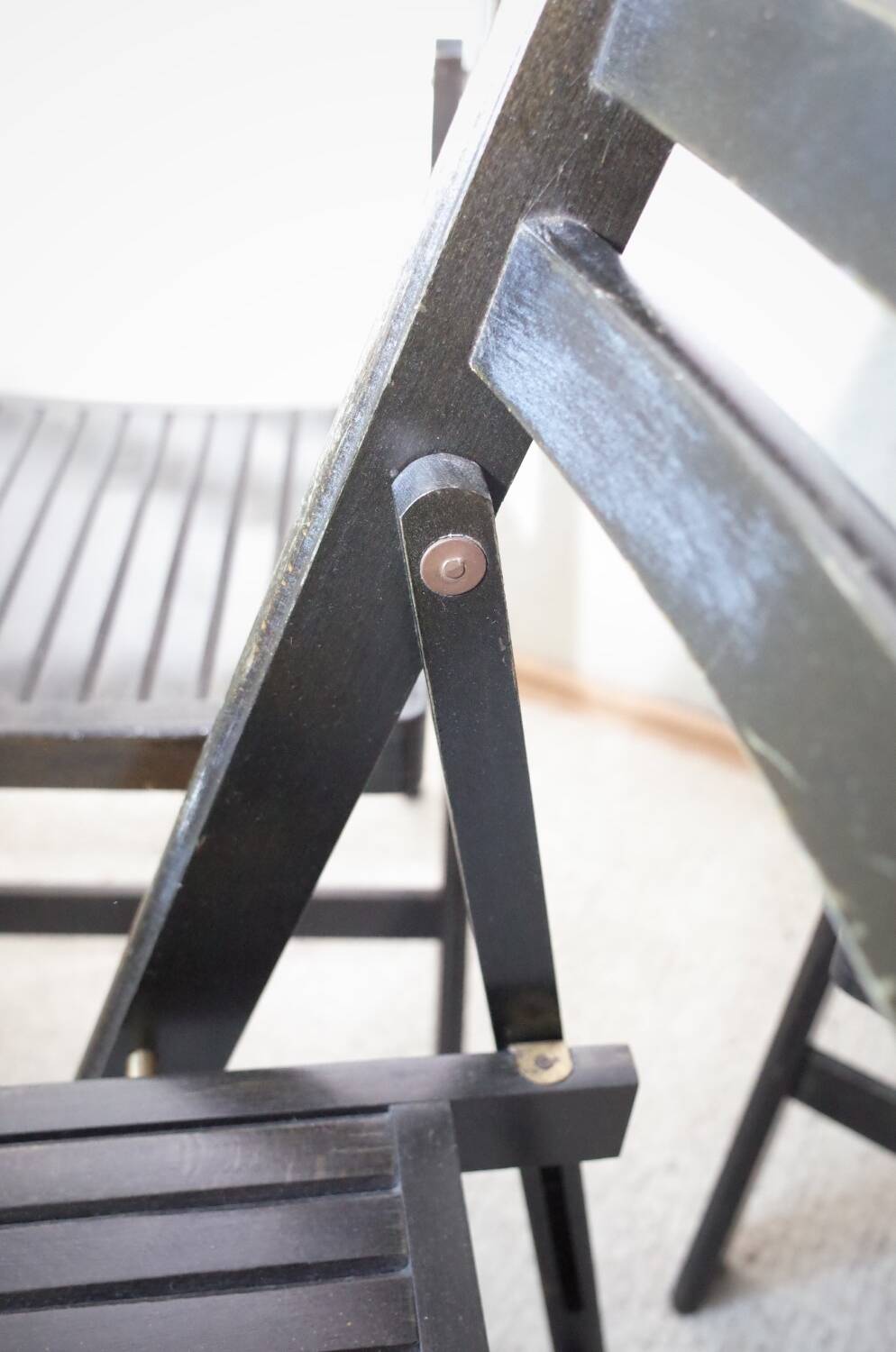 5 x chaises pliantes vintage