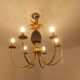Pineapple chandelier from the 70'S in brass