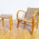 Armchair in rope and wood by Ercih Dieckmann 1930