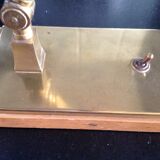 Old brass desk lamp