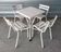 Salon de jardin bistrot vintage en fer