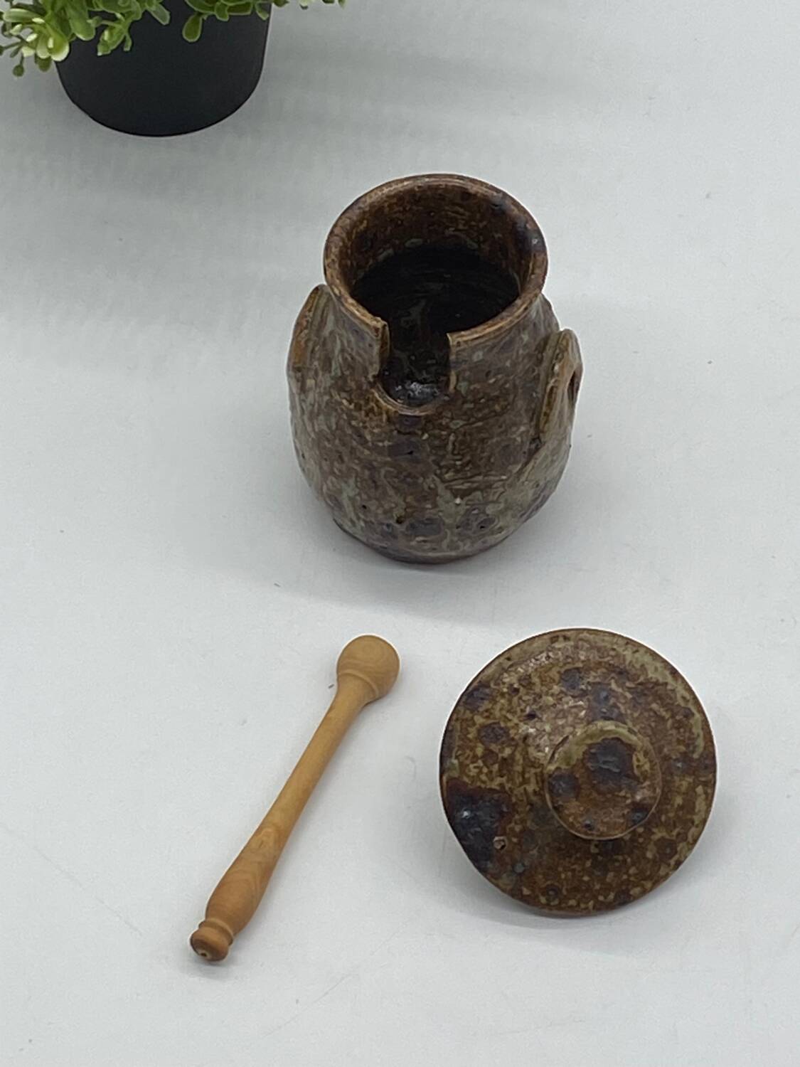 Moutardier en grès ancien / vintage, Vergy