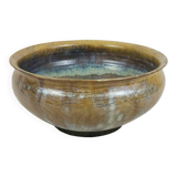 Stoneware salad bowl signed Anne Marie Sybesma De Bay, aka MIEP La Borne