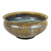 Stoneware salad bowl signed Anne Marie Sybesma De Bay, aka MIEP La Borne
