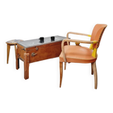 Industrial coffee table & old pinball machine 1900
