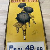 Carton parapluie revel no tôle publicitaire ancienne pub cappiello