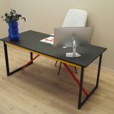 Acacia desk, Italian design, 1980s, production: Italy