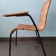Rattan armchair, metal structure, Germany, 70s
