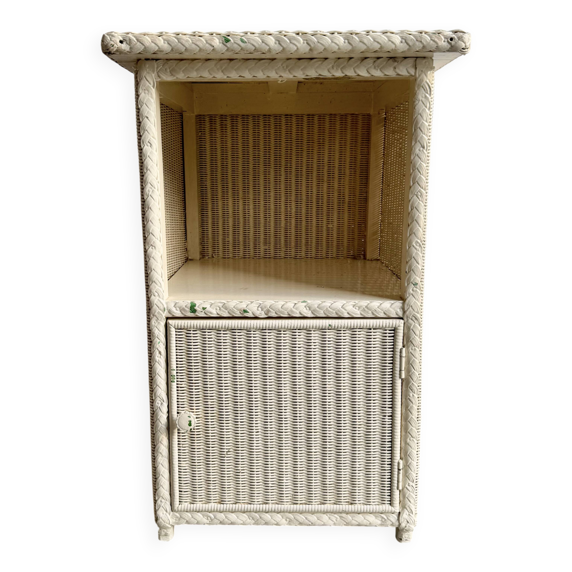 Vintage Wicker Bedside Table by Lloyd Loom