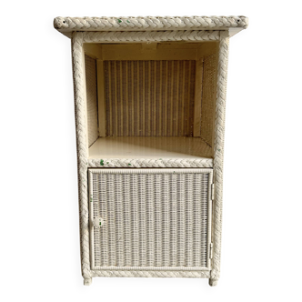 Vintage Wicker Bedside Table by Lloyd Loom