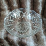Antique cut glass salad bowl