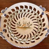 Openwork porcelain fruit bowl
