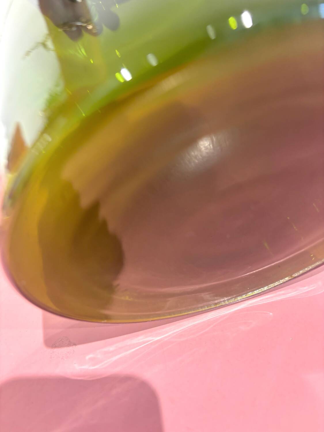 Holmegaard olive glass vase