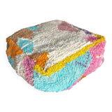 Moroccan wool pouf