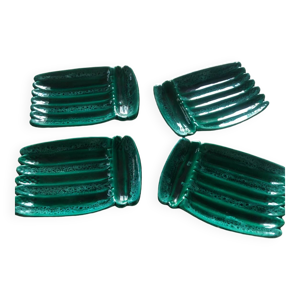 4 Assiettes vertes vallauris
